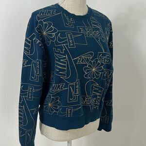 Nike Icon Clash Crew Valerian Blue Sweater Women’s Size S